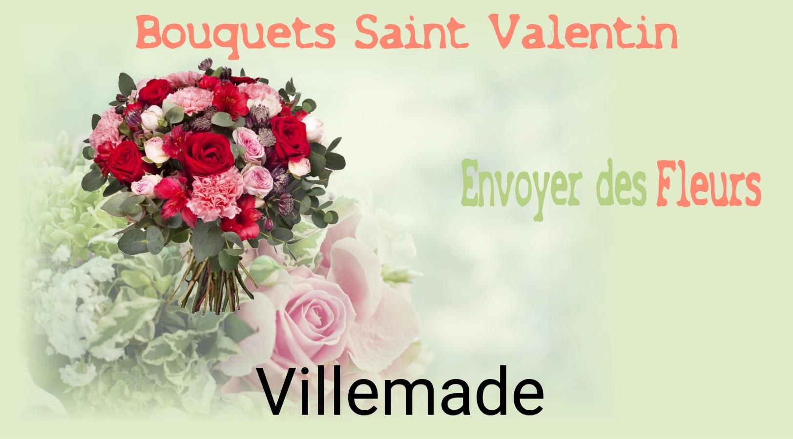 Roses de Saint-Valentin livrées à Villemade